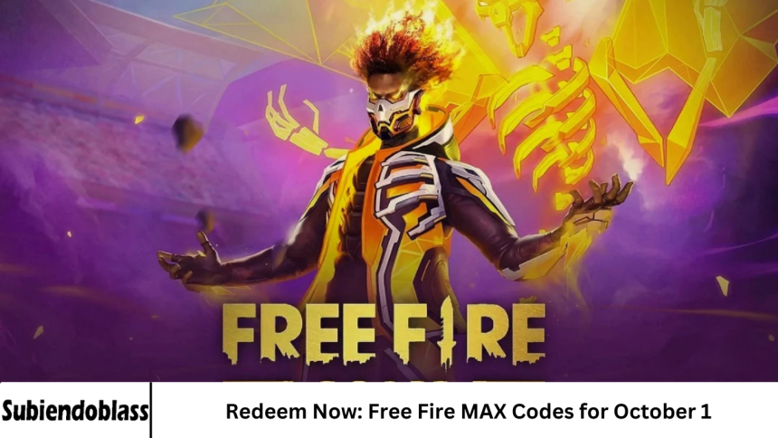 Redeem Now: Free Fire MAX Codes for October 1